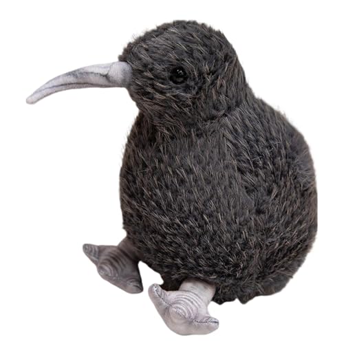 Jomewory Kiwi-Vogel-Puppe, Kiwi-Vogel-Plüschtiere,Plüsch gefüllte Kiwi-Spielzeugpuppe - Niedliche pelzige Vogeltier-Plüschpuppe, realistische Simulationsvogelspielzeuge für Kinder, Vogelbeobachter, von Jomewory