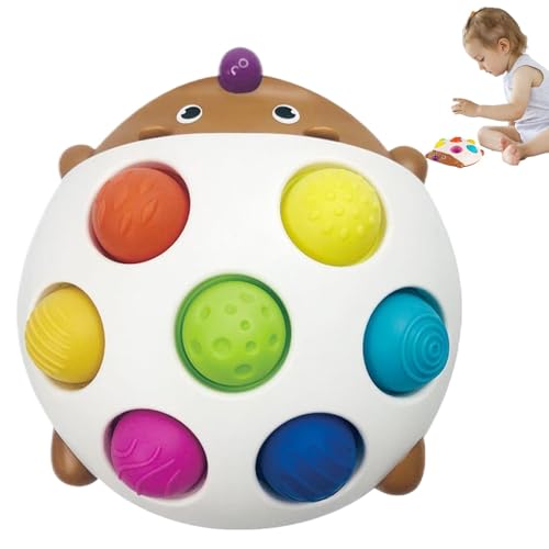 Jomewory Kleinkind Squeeze Sensory Board, Kleinkind Squeeze Board Spielzeug,Kleinkind-Quetschbrettspielzeug in Igelform | Beruhigendes, entspannendes Zappelspielzeug für Kinder zum frühen Lernen für von Jomewory