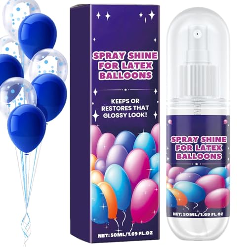 Jomewory Shine Ballon-Glanzspray,Ballon-Glanzspray, Ballon-Aufheller-Glanzspray, 50 ml schnell trocknendes Düsenspray für hochglänzendes Ballondekor auf Partys, Hochzeiten und Veranstaltungen von Jomewory