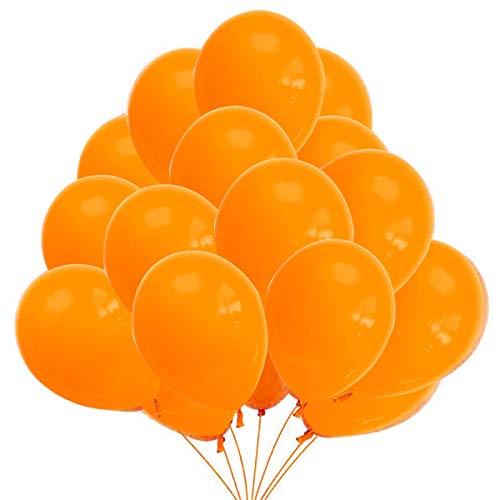 45 Luftballons Orange Ballons 36 cm Partyballon Deko 3,2g. Dekoration für Orange Party von Jonami