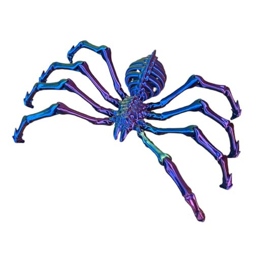 3D-Gelenkspinne, 3D-gedrucktes Spinnenspielzeug - Abnehmbare Gelenke Wolfsspinnen-Spielzeug - Schreibtischspielzeug zum Stressabbau für das Klassenzimmer, den Arbeitsplatz, Zuhause, Partygeschenke von Jongyumo