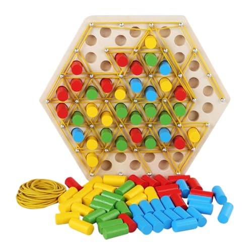 Dreieckskettenspiel, Kettendreiecksschachspiel - Puzzle-Kettenbrettspielzeug,Interaktives Ketten-Dreieck-Spielzeug, Puzzle-Brettspiel für die frühe Bildung, Puzzle-Ketten-Brettspielzeug für Kinder ab von Jongyumo