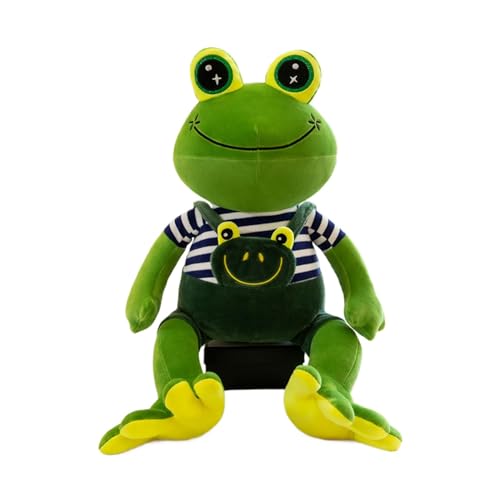 Frosch Kuscheltier, Grüner Frosch Plushie, Gefülltes Frosch Plüschtier, Weiches Niedlicher Cartoon Tier Wurfkissen, Stofftier Plüschtiere, Süßer Beruhigende Dekoration Geschenk für Mädchen Kinder von Jongyumo