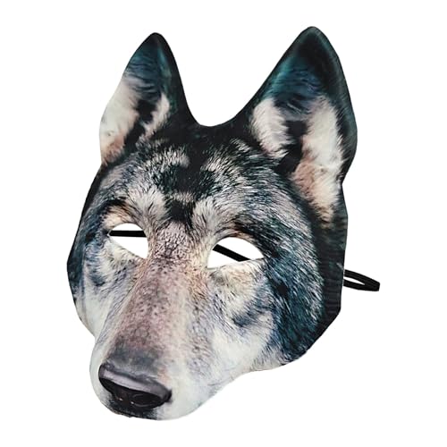 Halloween-Wolf-Maske, Wolf-Maske für Erwachsene,Realistische Gesichtsmaske, Kopfmaske für Erwachsene - Tiermaske, Karneval, Maskerade, Maske für Halloween, Karneval, Kostümparty, Cosplay, Kostüm, Dame Halloween-Wolf-Maske, Wolf-Maske für Erwachsene,Realistische Gesichtsmaske, Kopfmaske für Erwachsene - Tiermaske, Karneval, Maskerade, Maske für Halloween, Karneval, Kostümparty, Cosplay, Kostüm, Dame von Jongyumo