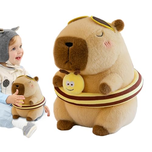 Jongyumo Capybara-Plüsch,Plüsch-Capybara | Gefüllte Puppe Plüschtier,9,5-Zoll-Cartoon-Tierplüschtiere, Plüschtierkissen, Plüschpuppenspielzeug für Kinder, Stofftierspielzeug von Jongyumo