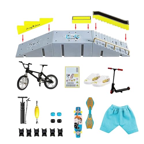 Jongyumo Fingerbretter für Kinder | Fingerboards Skatepark mit Rampen - Kleines Fingerbrett-Set für und Mädchen, süßes Fingerspielzeug für Zuhause, Kindergarten, Kinderzimmer von Jongyumo