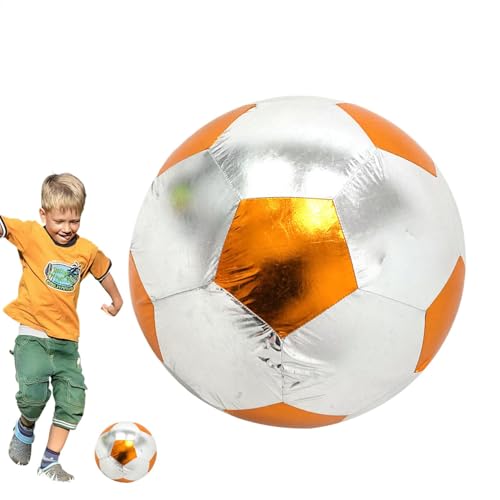 Jongyumo Fußball Kinder, PVC Kinder Spielball, Leicht Aufblasbare Wasserbälle Simulation Fußbälle, Auslaufsichere Weiche Fußbälle, Interaktiver Fußball für Den Innen- und Außenbereich von Jongyumo