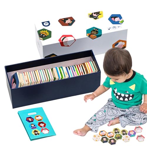 Jongyumo Kleinkind-Matching-Spiel, Kinder-Matching-Spiel, Lustige Puzzle-Brettspiele Holzpuzzlespiele, Lernspielzeug für Feinmotorik, interaktives Kinderspielzeug für Kinder, Mädchen und von Jongyumo