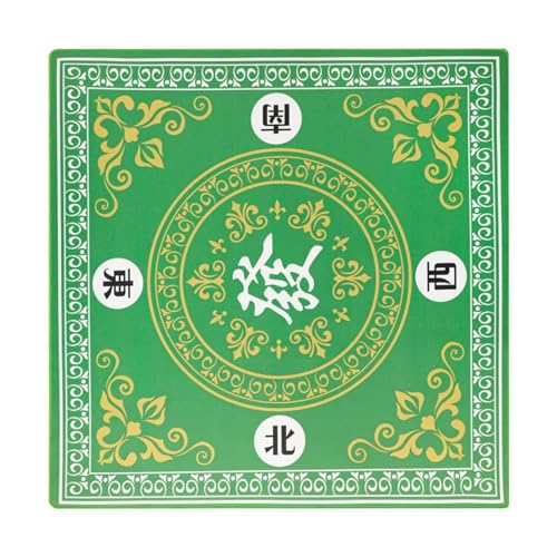 Jongyumo Mahjong-Tischmatte, Mahjong-Tischdecke, 31,5 x 31,5 Zoll quadratische Brettspiel-Tischmatte, rutschfeste Spielmatte für Karten, Tischabdeckung für Mahjong-Liebhaber, Spielmatte für Poker von Jongyumo