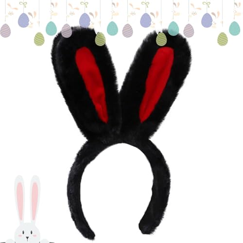 Jongyumo Ostern Hasenohren Haarreif, Niedliche Flauschige Osterhase Ohren, Neuheit Stirnbänder Party Kostüm Cosplay Karneval Easter Geburtstag Erwachsene Kinder Kopfstück Hairband Rabbit von Jongyumo