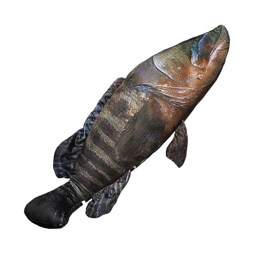 Jongyumo Stofftier Fisch Plüschkissen, 60 cm 3D Riesiges Weiches Cartoon Fisch Plüschtier, Plüschtiere Gefüllte Gesalzenen Fisch Dekokissen Kreatives Geschenk Spielzeug Wohnkultur von Jongyumo