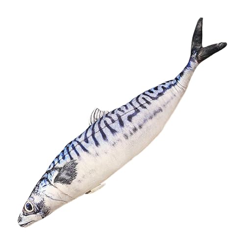 Jongyumo Stofftier Fisch Plüschkissen, 60 cm 3D Riesiges Weiches Cartoon Fisch Plüschtier, Plüschtiere Gefüllte Gesalzenen Fisch Dekokissen Kreatives Geschenk Spielzeug Wohnkultur von Jongyumo