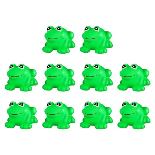 Kinder Gummifrosch, Gummi Frosch Dusche, Niedliche Gummifroschfiguren, Lustiges Quietsch Frosch, Süßes Design, Sound Badespielzeug, Passende Größe von Jongyumo