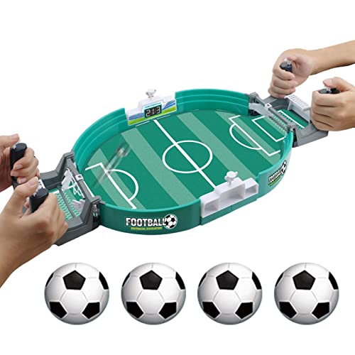 Kleines Tischfußballspiel,Mini-Tischfußballspiel - Mini-Fußballspielset - Eltern-Kind-Desktop-Doppel-Fußballfeld-Spielzeug für Kindergeburtstag-Familienspiel von Jongyumo