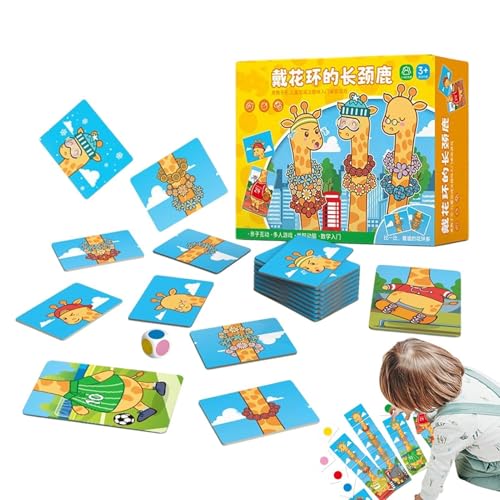 Lernkarten Mathe, Addition und Subtraktion Lernkarten, Giraffe Mathe-Lernkarten Additions-Subtraktions-Lernkarten, Selbstüberprüfendes Puzzlespiel. Pädagogische interaktive Mathe-Spiele für den Kinder von Jongyumo