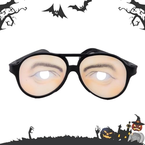 Lustige Brillen, hässliche Sonnenbrillen lustig,Halloween Trick Spielzeug Lustige Augen Brille | Halloween-Trickspielzeug, ausgefallene Brillen, Foto-Requisiten für den Fools Day an Halloween von Jongyumo