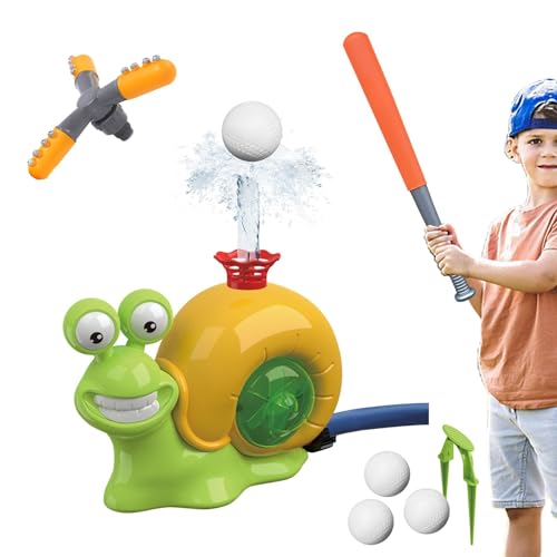 Lustiges Sommer-Wasserspielzeug für den Garten, Hubschrauber-Sprühspielzeug mit Baseball-Spielset,Lustiges schlagfestes Sprinklerspielzeug | Wasserspielzeug mit einstellbarem Sprühbereich für Pools, H von Jongyumo