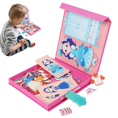 Magnetisches Puzzlebrett, magnetische Puzzles für Kinder | Sensorisches magnetisches Puzzlespiel für Reisen,Sensorisches Reisespielzeug zum Spaß, fesselndes Puzzle, exquisites passendes Lernpuzzlebret von Jongyumo