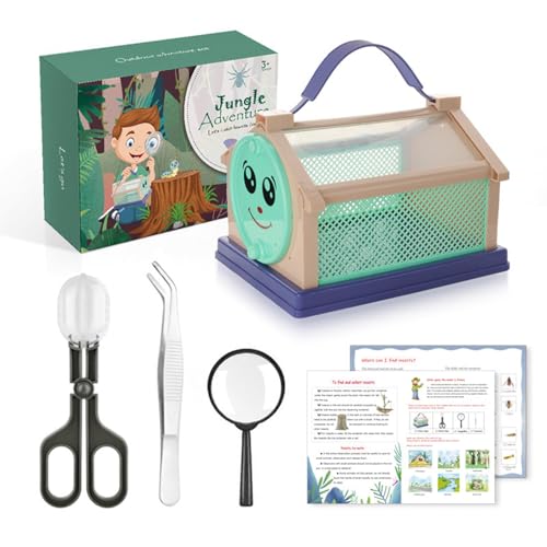 Outdoor Explorer Catcher Kit, Natur-Kit für Kinder | Fliegenfang-Explorer-Campingspielzeug | Fliegenfang-Abenteuer mit Beobachtungsbehälter, sicheres pädagogisches Outdoor-Spielzeug zum Lernen von Jongyumo