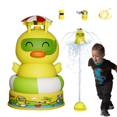 Outdoor-Sprinkler für Kinder, Raketensprinkler | Raketensprinkler-Spielzeug | Kinder-Wassersprinkler für Rasen, Garten, Sommer, Poolparty, Urlaubsspiel, 3-jährige Kinder von Jongyumo