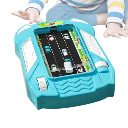 Renn-Handkonsole für Kinder, Rennspiel für Kinder,Tragbare Handheld-Konsole, Fahr- und Rennspielkonsole | Abenteuer-Interaktives Rennspiel, Puzzle-Fahrsimulator für und Kinder von Jongyumo