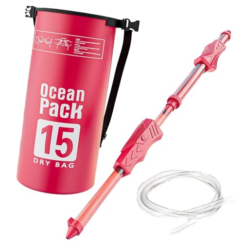 Wasserspielzeug Rucksack Spritzpistole mit Hochdruck, 8-10m Reichweite, 40x14cm Wasserpistolen Wasserblaster Strandspielzeug für Wasserschlachten & Flussfahrten von Jongyumo