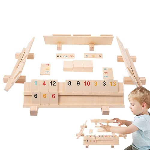 Zahlenbrettspiele für Kinder,Zahlenbrettspiele für Erwachsene, Strategie-Brettspiel, Eltern-Kind-Interaktionsspiel aus Holz, Lernspiel, Familienspiel für das Training des logischen Denkens von Jongyumo