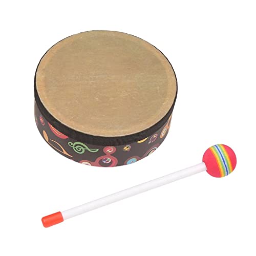 Kleinkind-Trommel, Kinder-Handtrommel, Kindertrommeln, Musikinstrumente, Percussion-Trommel für Bildung und Unterhaltung für Kinder (6 in) von Jonlaki