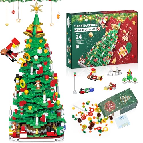 Joozmui Adventskalender 2024 Kinder, Weihnachtsbaum Spielzeug ab 3 4 5 6 7 8 9 10 Jahre Junge Geschenk Junge 3-12 Jahre Geschenk für Kinder Geschenk Mädchen 3-12 Jahre Weihnachtskalender Kinder von Joozmui