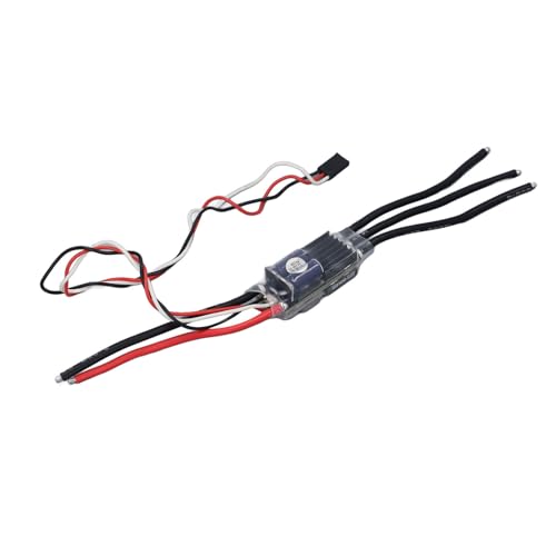 Jopwkuin Bürstenloser Motor-Regler, DC7-33,6 V CNC-Metall-Sinkheat-Elektrogeschwindigkeitsregler für STM32G071-Prozessor für RC-Modellautoschiffe von Jopwkuin