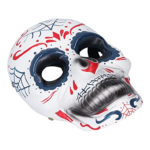 Jopwkuin Halloween-Gesichtsmaske, Sichere, Starke Harzmaske, Harz-Schädelform für Ostern, Karneval und Rollenspiele von Jopwkuin