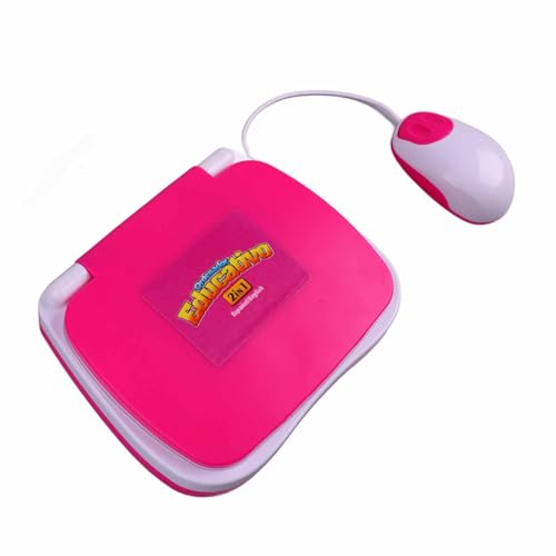 Jopwkuin Lernen Laptop, Zweisprachige Laptop Keyboard Schöne Musik für das Tägliche Spiel für (Rosa) von Jopwkuin