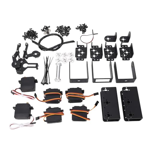 Jopwkuin Mechanischer Armklauensatz, Glatte Rotation, Industrieroboter, Mechanischer Armgreifer, Stabiles Metallgetriebe für den Hochschulunterricht von Jopwkuin