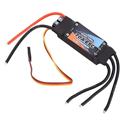 RC Brushless ESC-Ersatz, 70A RC Electric Speed ​​Controller Elektronische Komponenten Plug-and-Play-Schnellreaktion für RC-Boote von Jopwkuin