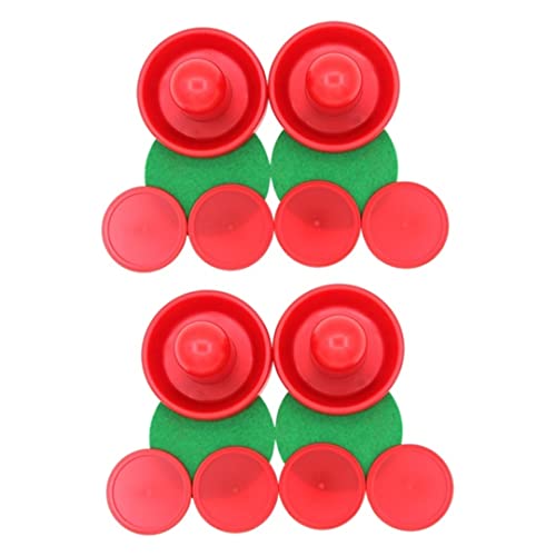 Air Hockey Pushers Tisch Air Hockey Pusher mit Air Hockey Pucks Filz für Game Tischhockeyzubehör 96mm von Jorzer