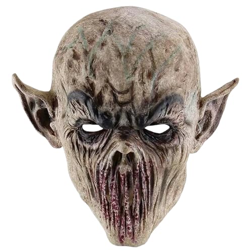 Alien Maske für erwachsene realistische beängstigende vollständige Head Halloween Maske gruselige Alien -Prop -Kostüm für Halloween Cosplay Party Carnival Night Horror Dekoration Ghost Skull Ghost F Alien Maske für erwachsene realistische beängstigende vollständige Head Halloween Maske gruselige Alien -Prop -Kostüm für Halloween Cosplay Party Carnival Night Horror Dekoration Ghost Skull Ghost F von Jorzer