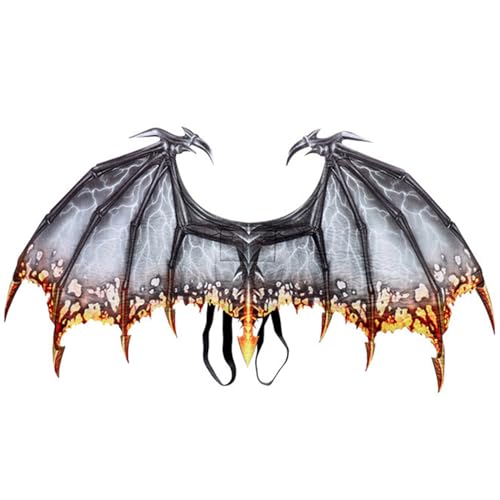 Dragon Flügel Erwachsene Feuerknochen Spurs Cosplay Flügel mit elastischer Band Leichtes kühles Drachen Kostüm für Frauen Männer Karneval Halloween Kostüm Maskerade Requisiten Erwachsene nicht gewoh Dragon Flügel Erwachsene Feuerknochen Spurs Cosplay Flügel mit elastischer Band Leichtes kühles Drachen Kostüm für Frauen Männer Karneval Halloween Kostüm Maskerade Requisiten Erwachsene nicht gewoh von Jorzer