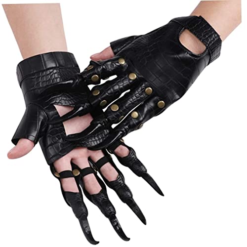 Halloween Klauenhandschuhe Wolf Paw Handschuhe Kostümparty Requisiten Scary Cosplay Kostüm Clown Handschuhe Klauen Handschuhe Karnevalsparty Party Streich Props Festival Katzenpfoten Handschuhe Nage von Jorzer