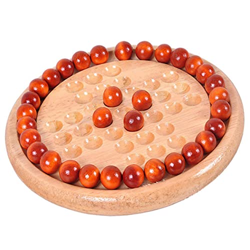 Holz Ball Challenge Brettspiel Marmor Cheese Board für lustige Hirnteaser Freizeit Weihnachtsfeier Khaki von Jorzer