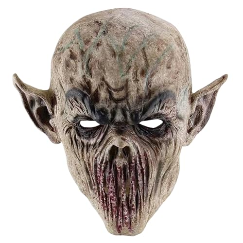 Jorzer Alien-Maske für Erwachsene, Halloween-Vollkopfmaske, gruseliges Alien-Requisitenkostüm, realistische Gruselmasken für Halloween-Cosplay-Partys Jorzer Alien-Maske für Erwachsene, Halloween-Vollkopfmaske, gruseliges Alien-Requisitenkostüm, realistische Gruselmasken für Halloween-Cosplay-Partys von Jorzer