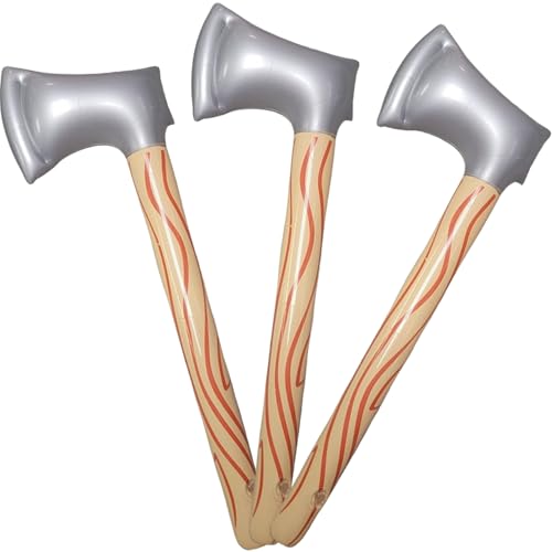 Jorzer Aufblasbare Axt, aufblasbares PVC-Spielzeug mit Ventil, 3 Stück, 23 Zoll, realistisch, auslaufsicher, handlich, leicht, Halloween-Requisiten für Cosplay, Partygeschenk Jorzer Aufblasbare Axt, aufblasbares PVC-Spielzeug mit Ventil, 3 Stück, 23 Zoll, realistisch, auslaufsicher, handlich, leicht, Halloween-Requisiten für Cosplay, Partygeschenk von Jorzer