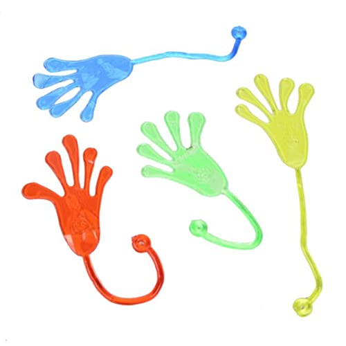 Jorzer Glitzer klebrige Hände Dehnbare Klettern Palms Mini Sticky Spielzeuggeschenke für Kinder Geburtstagsfeier Gefälligkeiten Stretch Spielzeug 50pcs von Jorzer