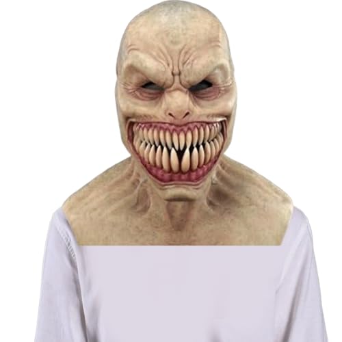Jorzer Halloween -Maske, realistische Silikon -Gruselmaske, Halloween Dekorationen für Erwachsene Karnevalskostümparty Spukhaus Jorzer Halloween -Maske, realistische Silikon -Gruselmaske, Halloween Dekorationen für Erwachsene Karnevalskostümparty Spukhaus von Jorzer