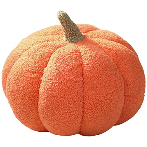 Jorzer Kürbiswurf Kissen Halloween Kürbiskissen Dekor gefülltes Flauschiges Plüschspielzeug Halloween Kürbis Dekorative Kissen Kissen Home Dekoration Party Gefällt Mir Orange 20 cm von Jorzer