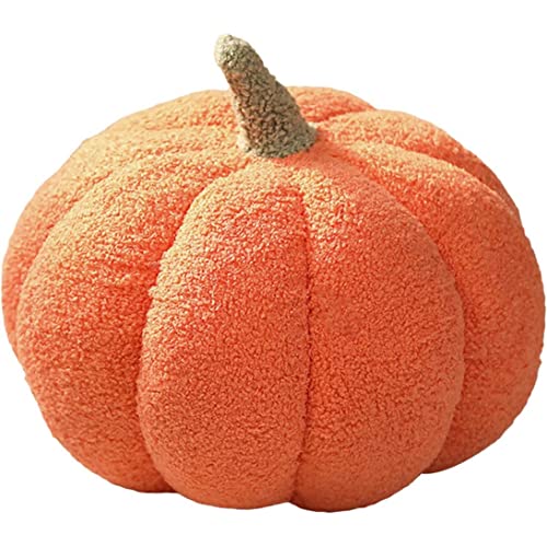 Jorzer Kürbiswurf Kissen gefülltes Flauschiges Plüschspielzeugsimulation Kürbiskissen Halloween Kürbis Dekorative Kissen Kissen Home Dekoration Party Gefällt Mir Orange 20 cm von Jorzer