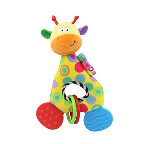 Jorzer Neugeborenes Plüsch Teether Giraffe Säugling Baby weiches Plüschspielzeug Schöne Teether Rassel -Kinderspielzeug 1PC (Giraffe) von Jorzer