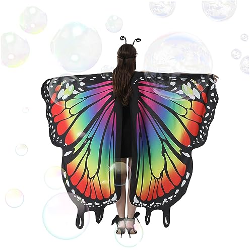 Jorzer Schmetterling Kostüm Frauen Schmetterling Schal Cape Dance Party Foto Erwachsene Kostüme Frauen Feen Schmetterling Flügel Kostüm für Cosplay Accessoire Style11 von Jorzer