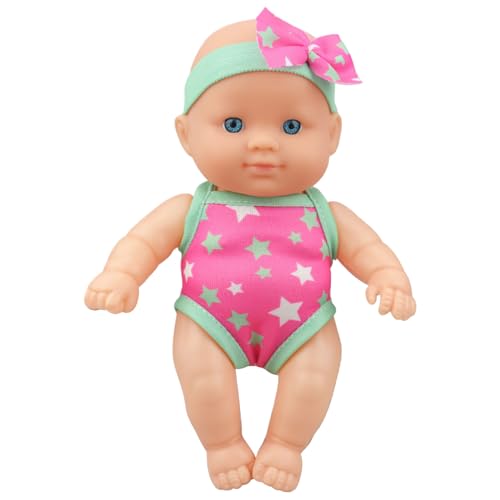 Jorzer Wasser Babypuppe Süße Simulations Badepuppe 21,6 X 8,6 X 13,5 cm Babypuppen Schwimmende Babypuppe Mit Beweglichem Gelenk Und Abnehmbarer Kleidung Vinyl Wasserspielzeug Für Kinder Stil 1 von Jorzer