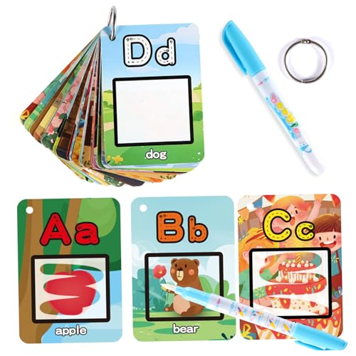 Jorzer Wassermalbuch für Kinder, 26 Alphabet-Karteikarten, Alphabet-Wassermalkarten, pädagogisches Lernspielzeug, Geschenk für 3-, 4- und 5-jährige Kinder und Kleinkinder. Jorzer Wassermalbuch für Kinder, 26 Alphabet-Karteikarten, Alphabet-Wassermalkarten, pädagogisches Lernspielzeug, Geschenk für 3-, 4- und 5-jährige Kinder und Kleinkinder. von Jorzer