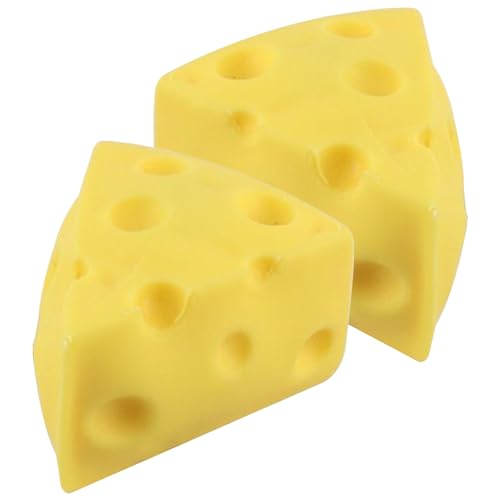 Jorzer Käse Stress Ball Stress Entbindung Spielzeug für Erwachsene und Kinder 2pcs Stretchy Cheese Squeeze Spielzeug weiches Simulation Sensorisches Spielzeug für Stressabbau Party Gunst Geschenk von Jorzer